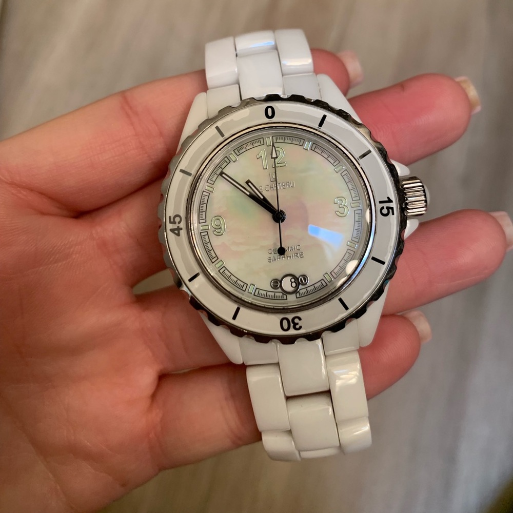Le Chateau Women's Sapphire Ceramic Watch